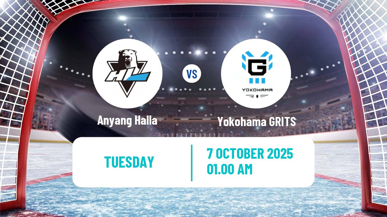 Hockey Asia League Ice Hockey Anyang Halla - Yokohama GRITS