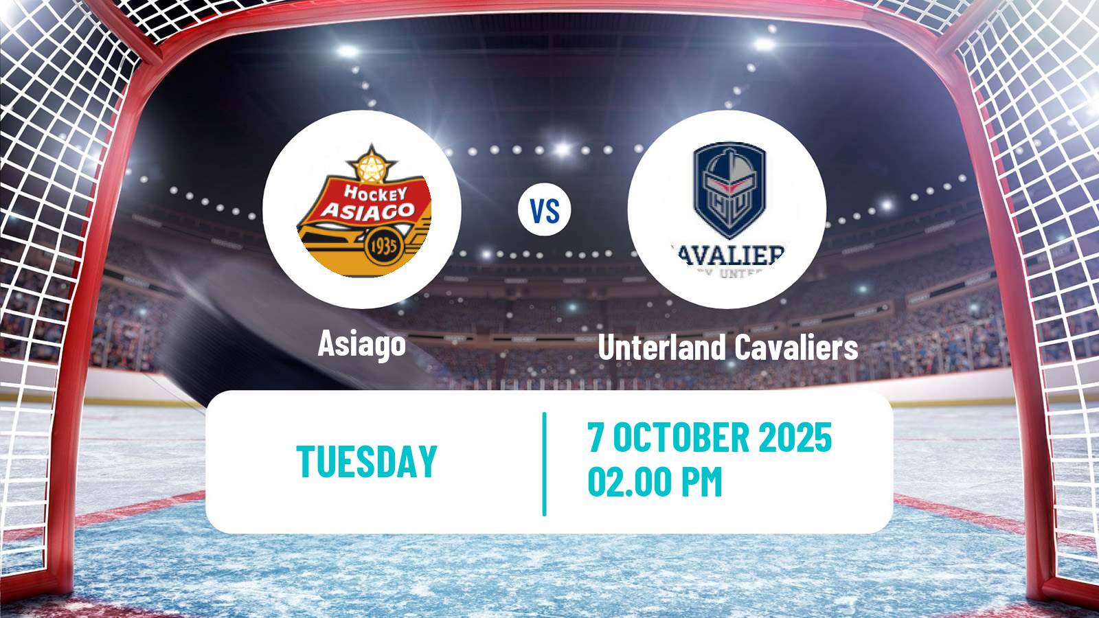 Hockey Alps Hockey League Asiago - Unterland Cavaliers