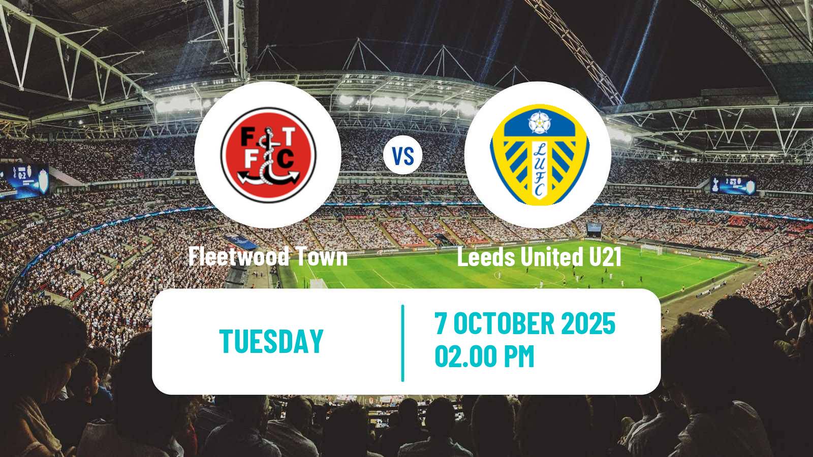 Soccer English EFL Trophy Fleetwood Town - Leeds United U21