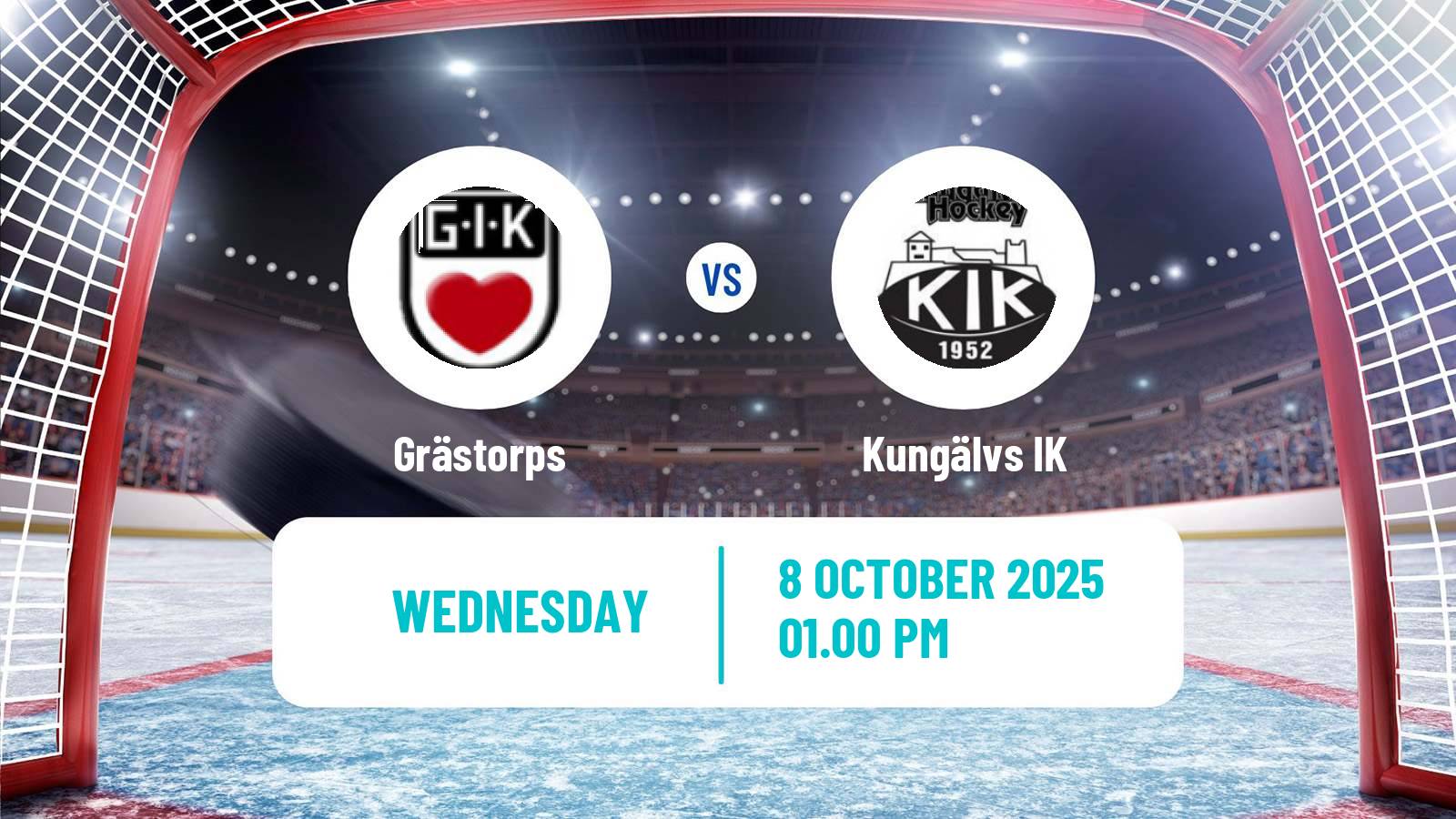 Hockey Swedish HockeyEttan Sodra Grästorps - Kungälv