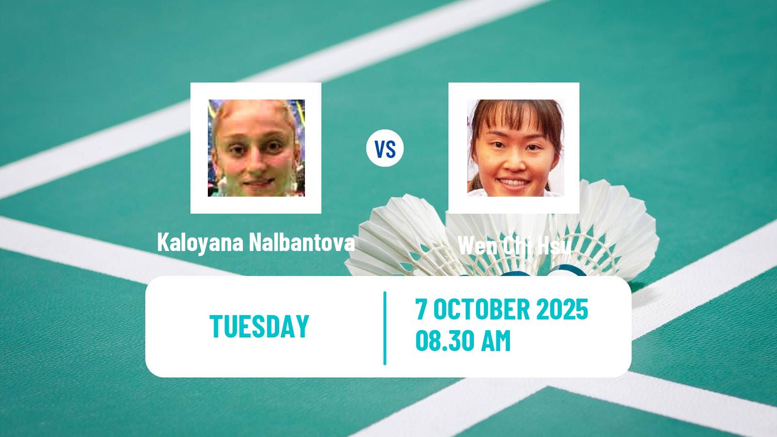 Badminton BWF World Tour Arctic Open Women Kaloyana Nalbantova - Wen Chi Hsu