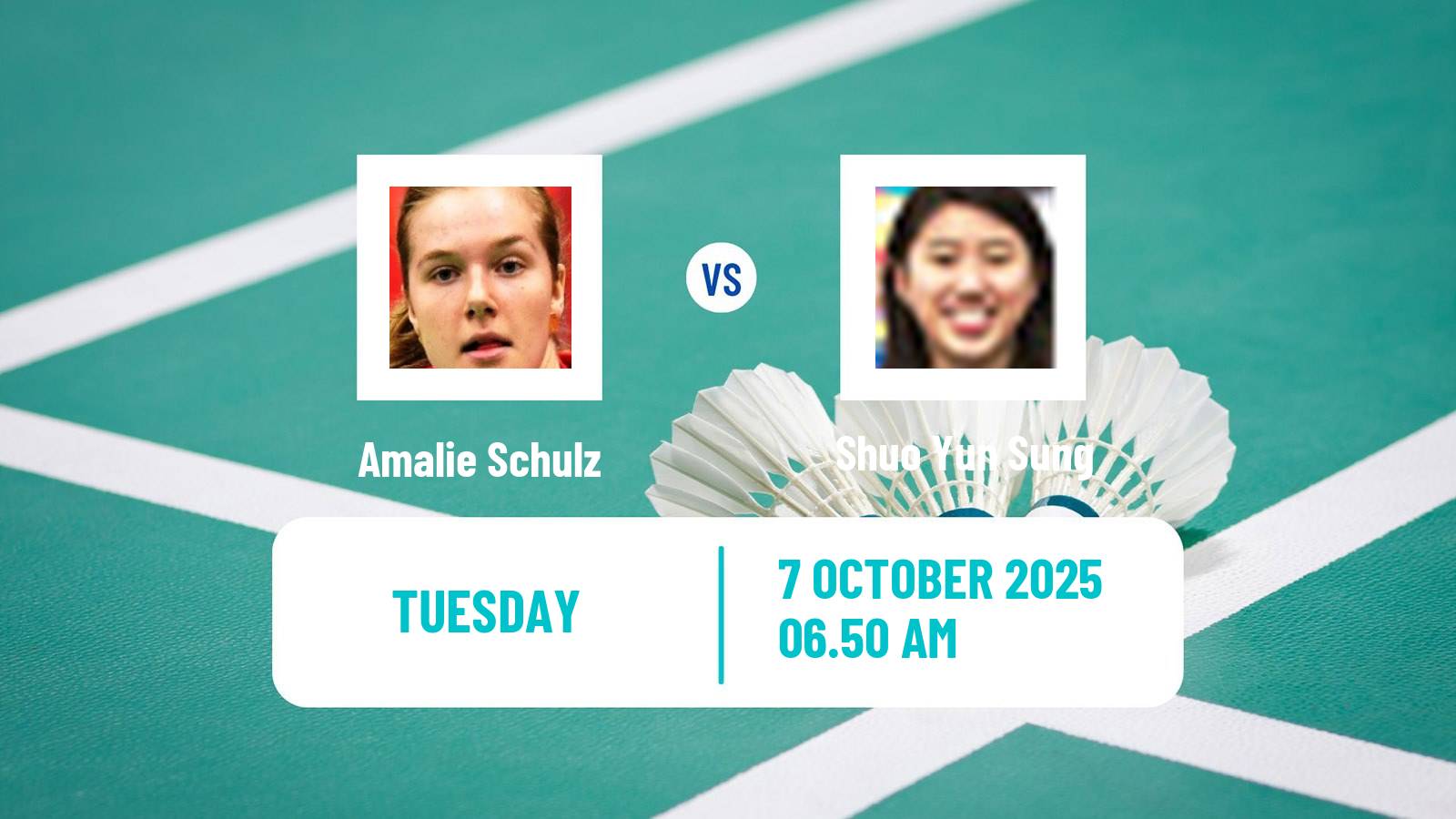 Badminton BWF World Tour Arctic Open Women Amalie Schulz - Shuo Yun Sung