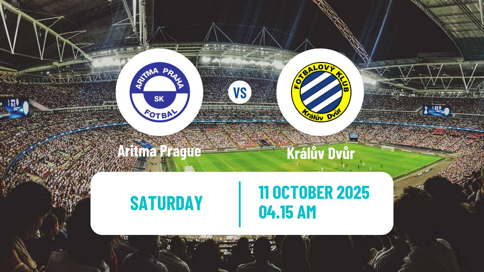 Soccer Czech CFL Group A Aritma Prague - Králův Dvůr
