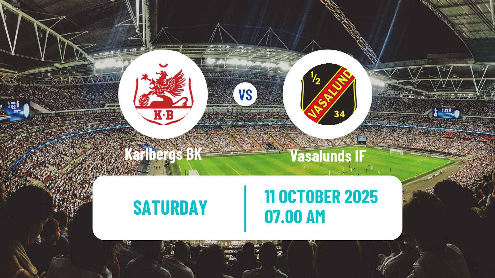 Soccer Swedish Division 1 Norra Karlberg - Vasalund
