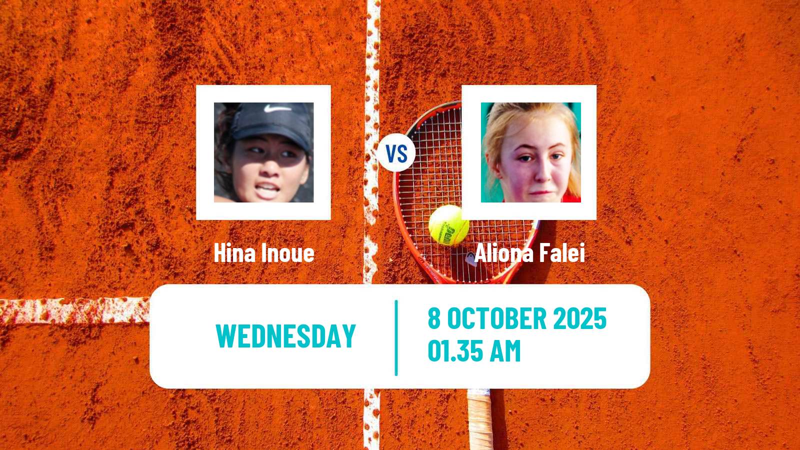 Tennis ITF W35 Kunshan Women Hina Inoue - Aliona Falei