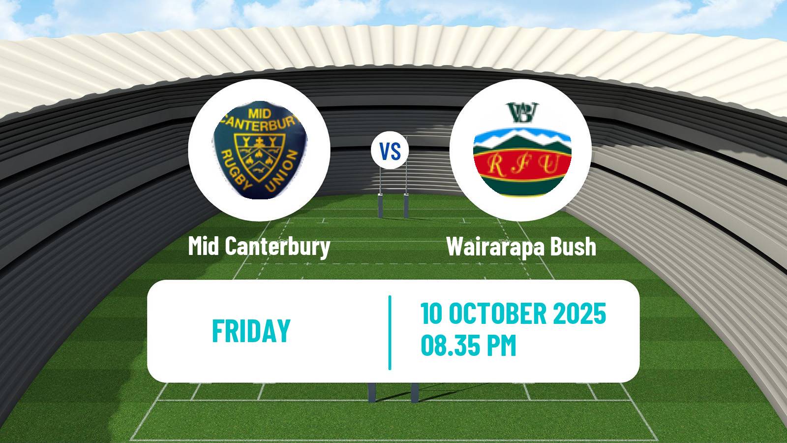 Rugby union Heartland Championships Mid Canterbury - Wairarapa Bush