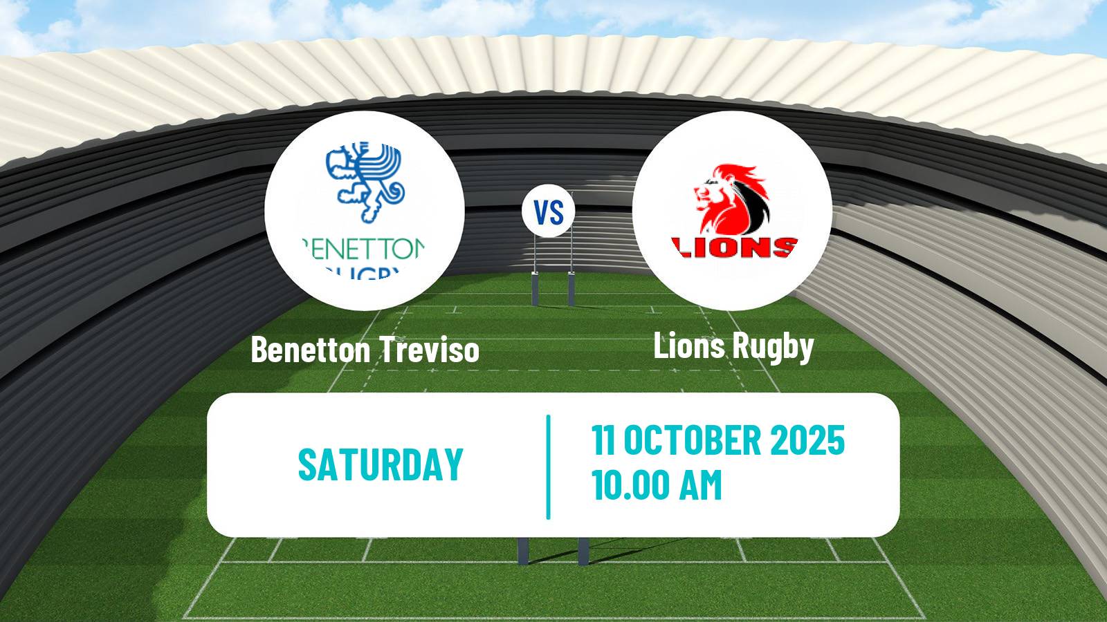 Rugby union United Rugby Championship Benetton Treviso - Lions
