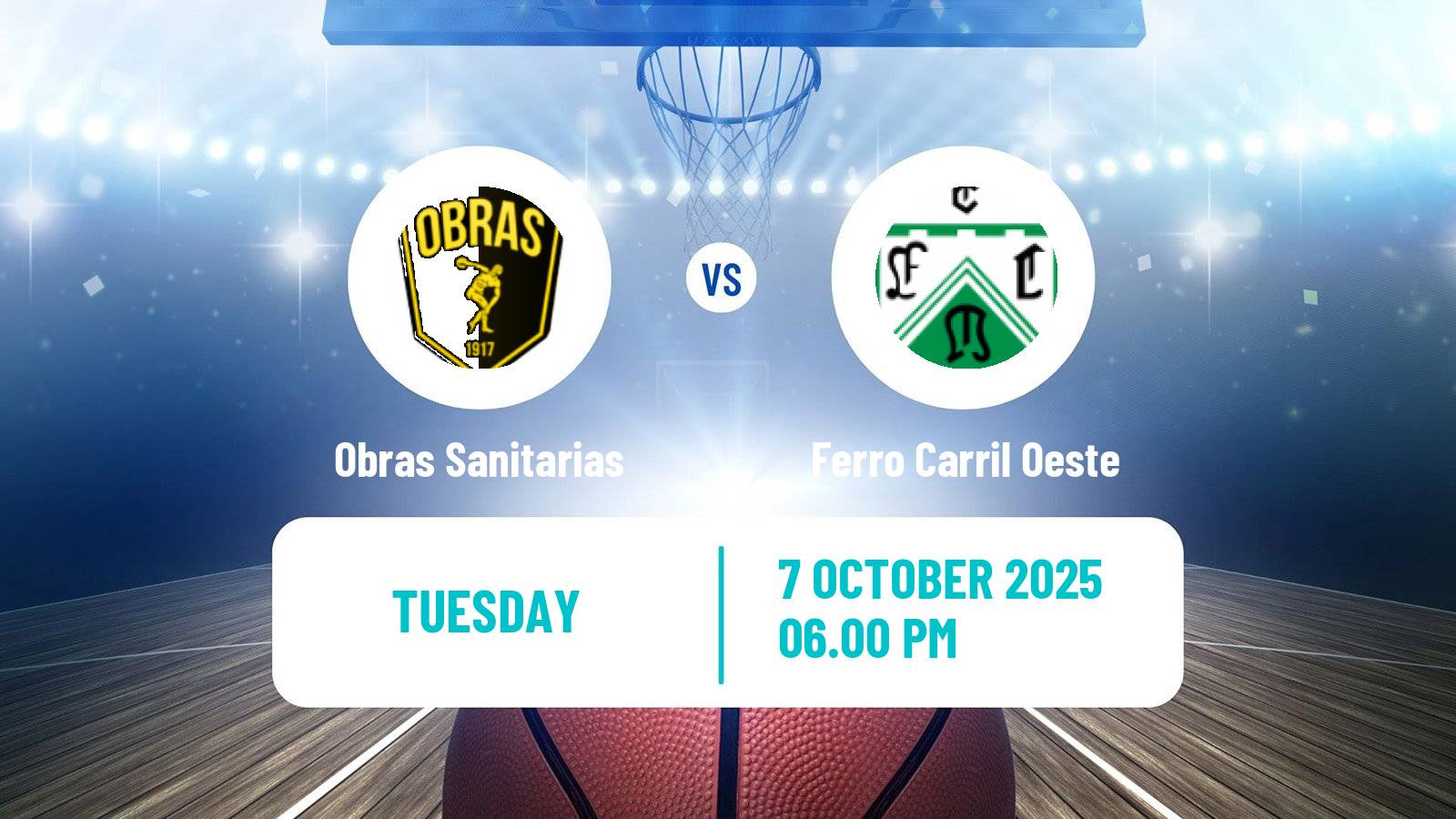 Basketball Argentinian Liga Femenina Basketball Obras Sanitarias - Ferro Carril Oeste