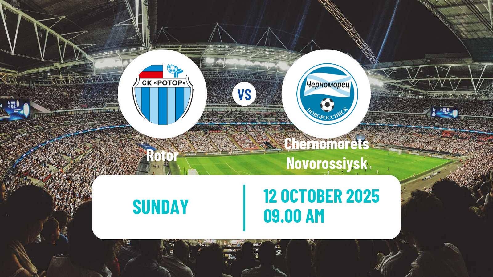 Soccer Russian FNL Rotor - Chernomorets Novorossiysk