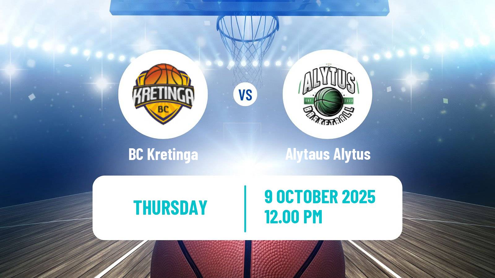 Basketball Lietuvos NKL Kretinga - Alytaus Alytus