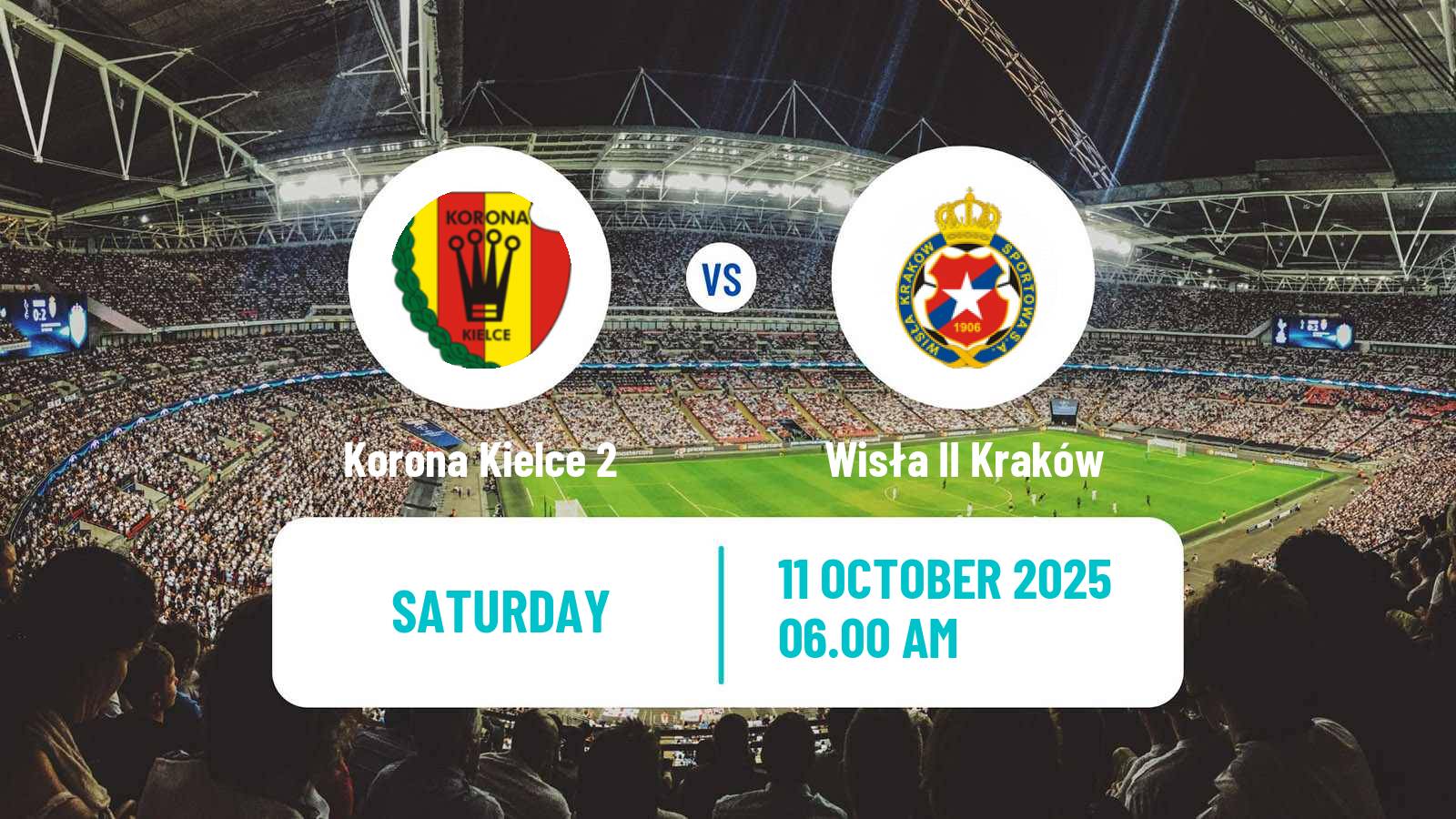Soccer Polish Division 3 - Group IV Korona Kielce 2 - Wisła II Kraków