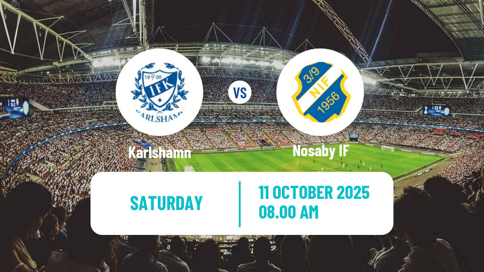 Soccer Swedish Division 2 - Södra Götaland Karlshamn - Nosaby