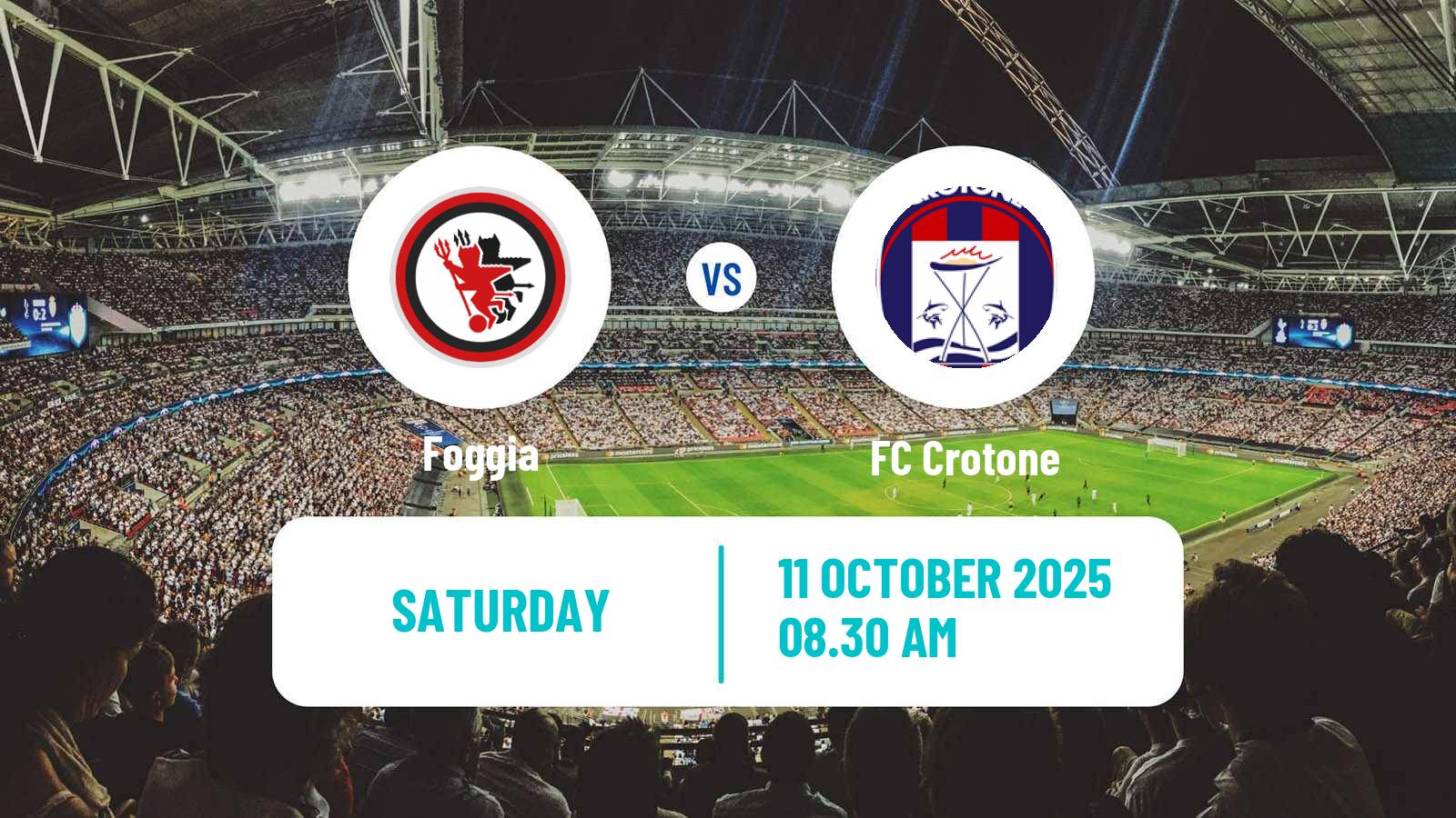 Soccer Italian Serie C Group C Foggia - Crotone