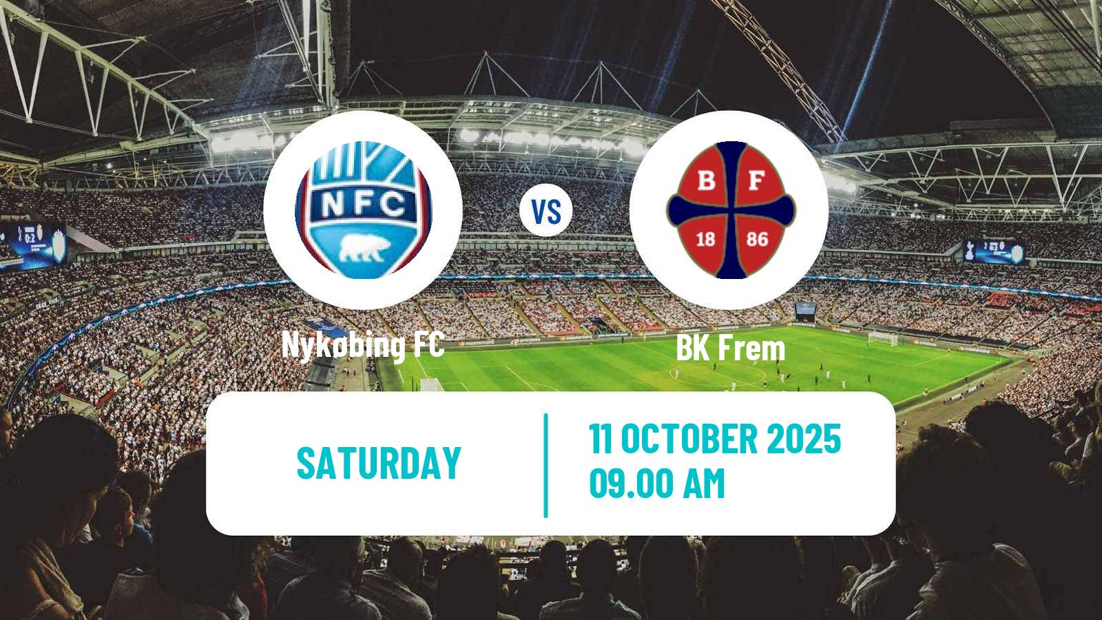 Soccer Danish 3 Division Nykøbing - BK Frem