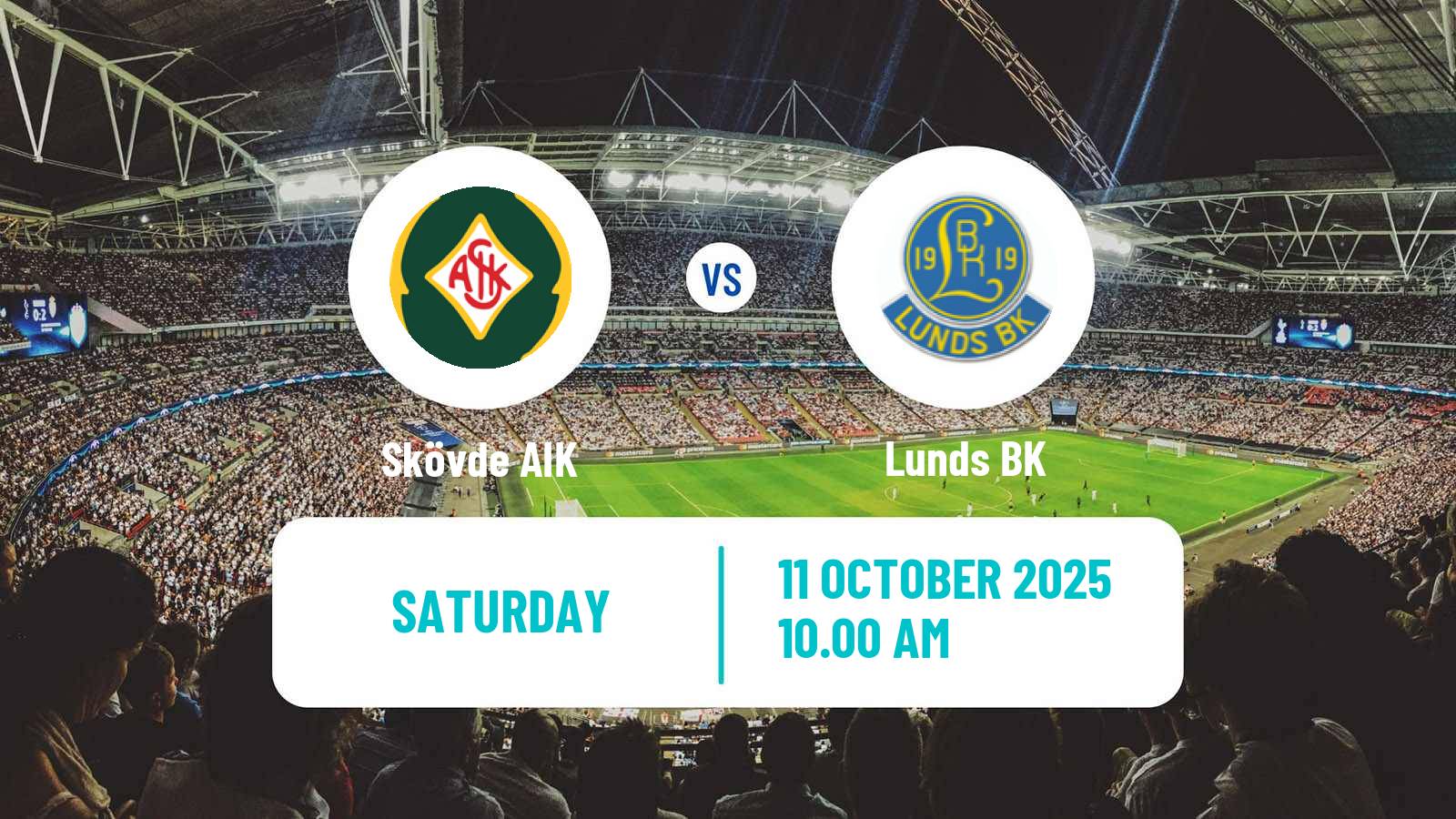 Soccer Swedish Division 1 Södra Skövde AIK - Lunds