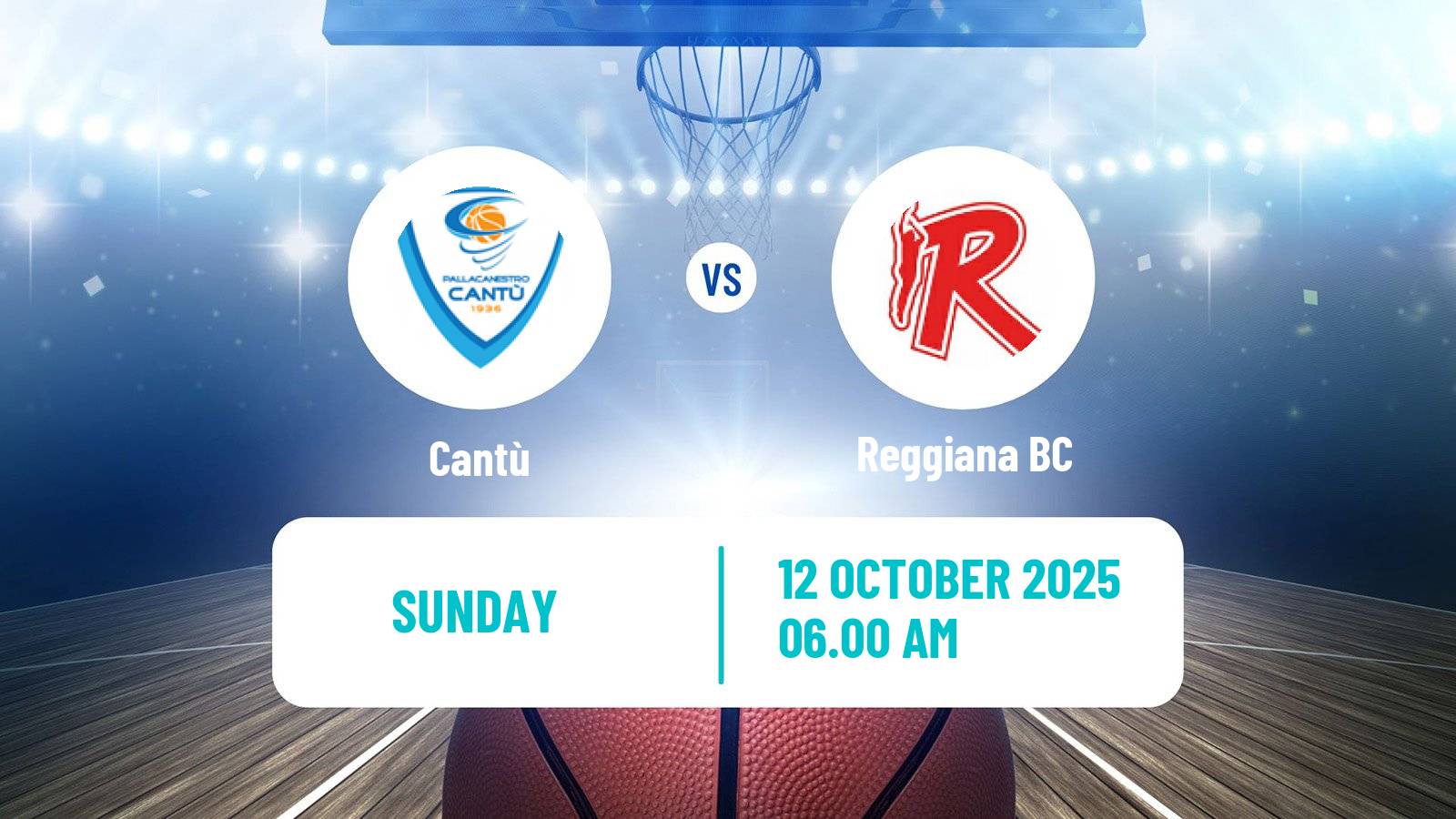 Basketball Italian Lega A Basketball Cantù - Reggiana