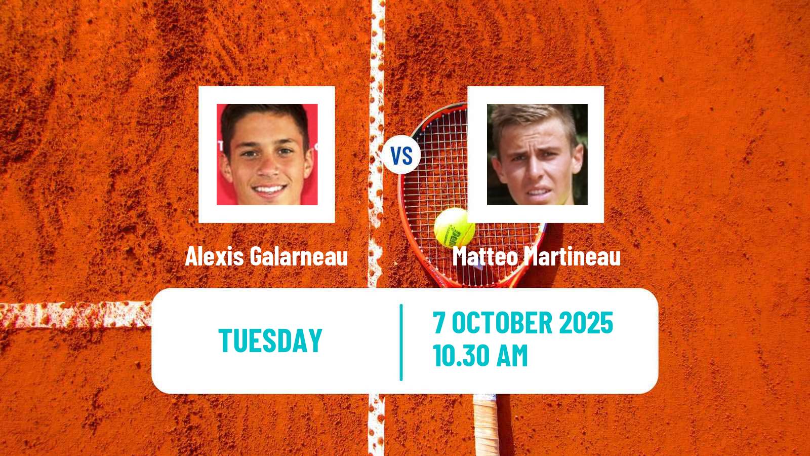 Tennis Roanne Challenger Men Alexis Galarneau - Matteo Martineau