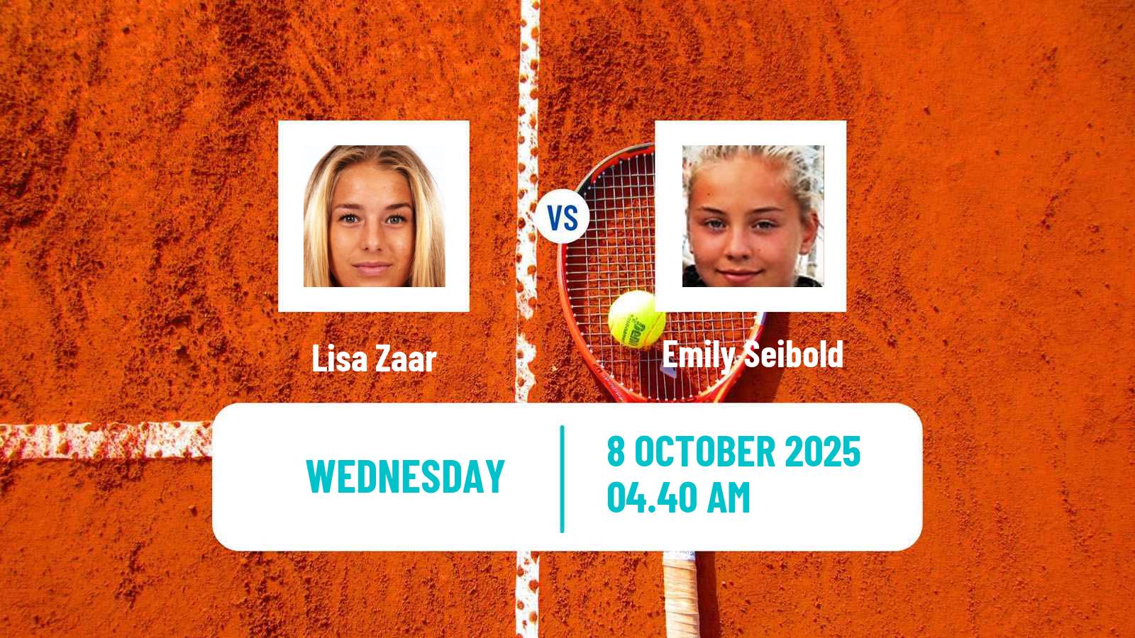 Tennis ITF W35 Santa Margherita Di Pula 10 Women Lisa Zaar - Emily Seibold
