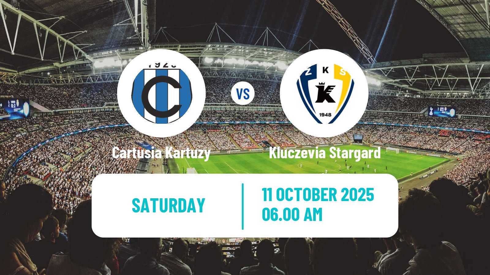 Soccer Polish Division 3 - Group II Cartusia Kartuzy - Kluczevia Stargard