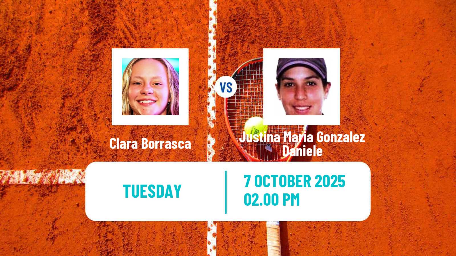 Tennis ITF W15 Sao Joao Da Boa Vista Women Clara Borrasca - Justina Maria Gonzalez Daniele