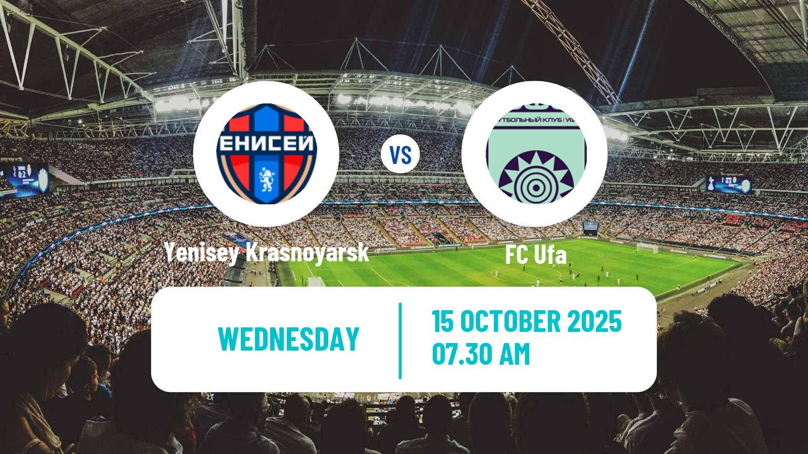 Soccer Russian Cup Yenisey Krasnoyarsk - Ufa