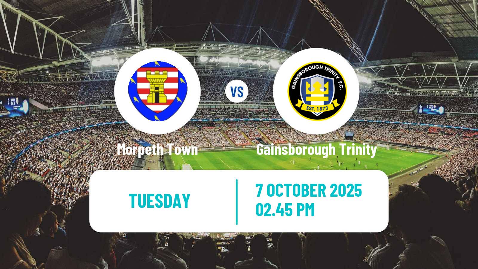 Soccer English NPL Premier Division Morpeth Town - Gainsborough Trinity