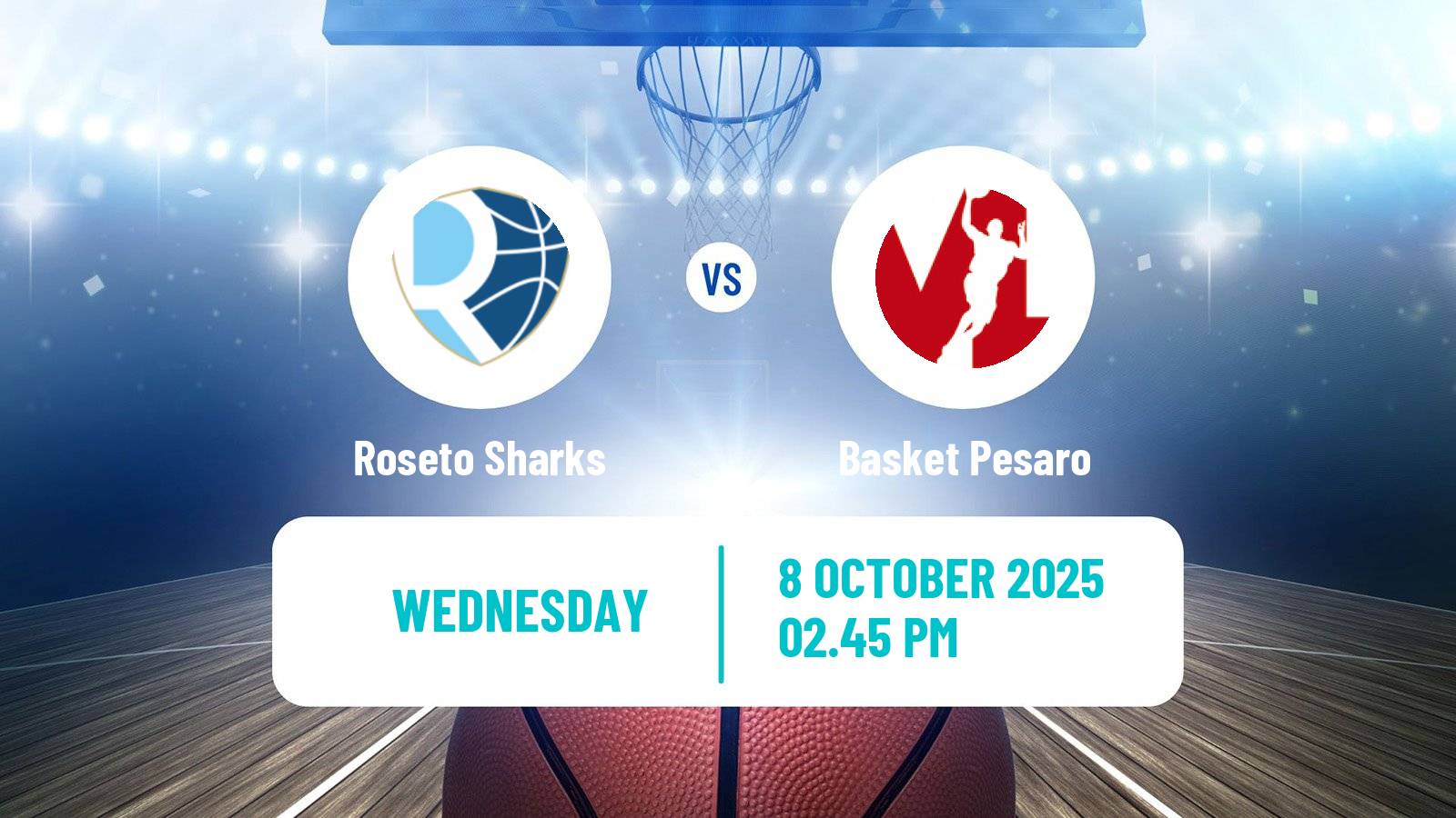 Basketball Italian Serie A2 Basketball Roseto Sharks - Basket Pesaro