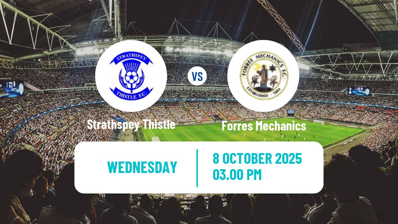Soccer Scottish Highland League Strathspey Thistle - Forres Mechanics
