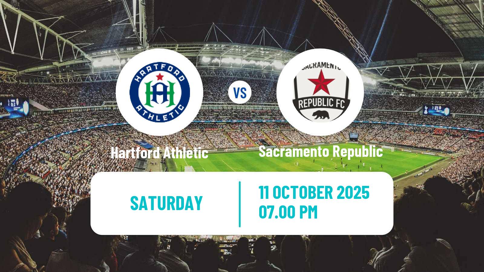 Soccer USL Championship Hartford Athletic - Sacramento Republic
