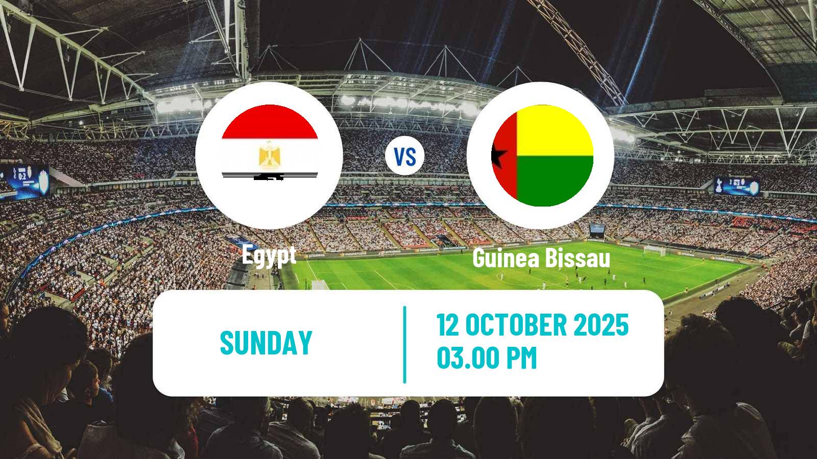 Soccer FIFA World Cup Egypt - Guinea Bissau