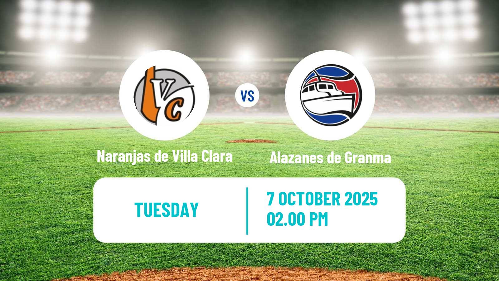 Baseball Cuba Serie Nacional Baseball Naranjas de Villa Clara - Alazanes de Granma