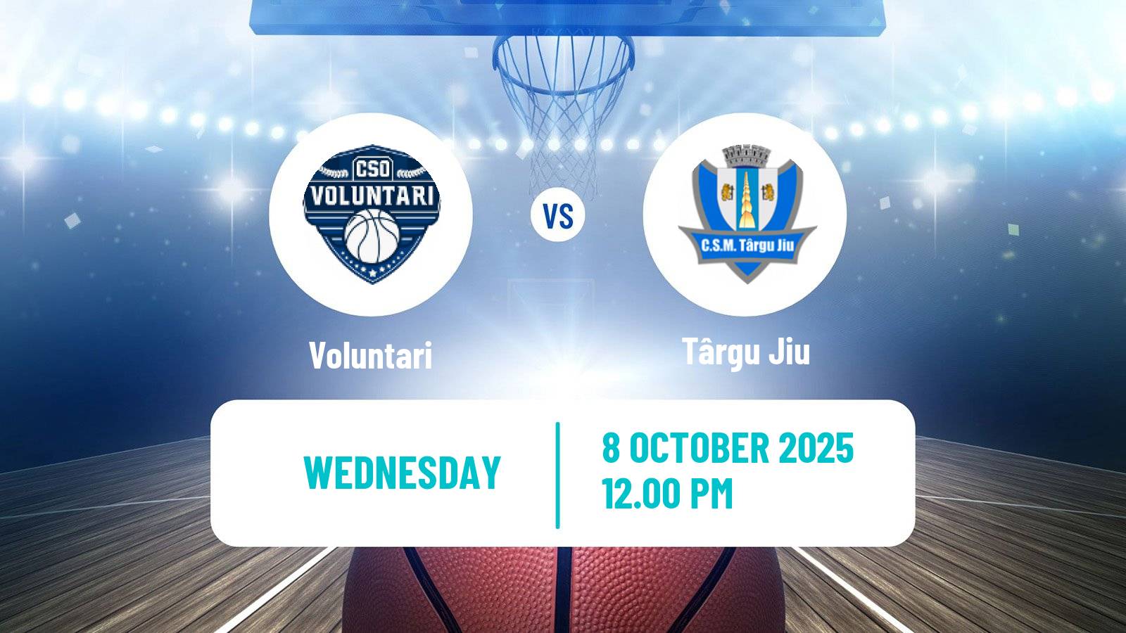Basketball Romanian Divizia A Basketball Voluntari - Târgu Jiu