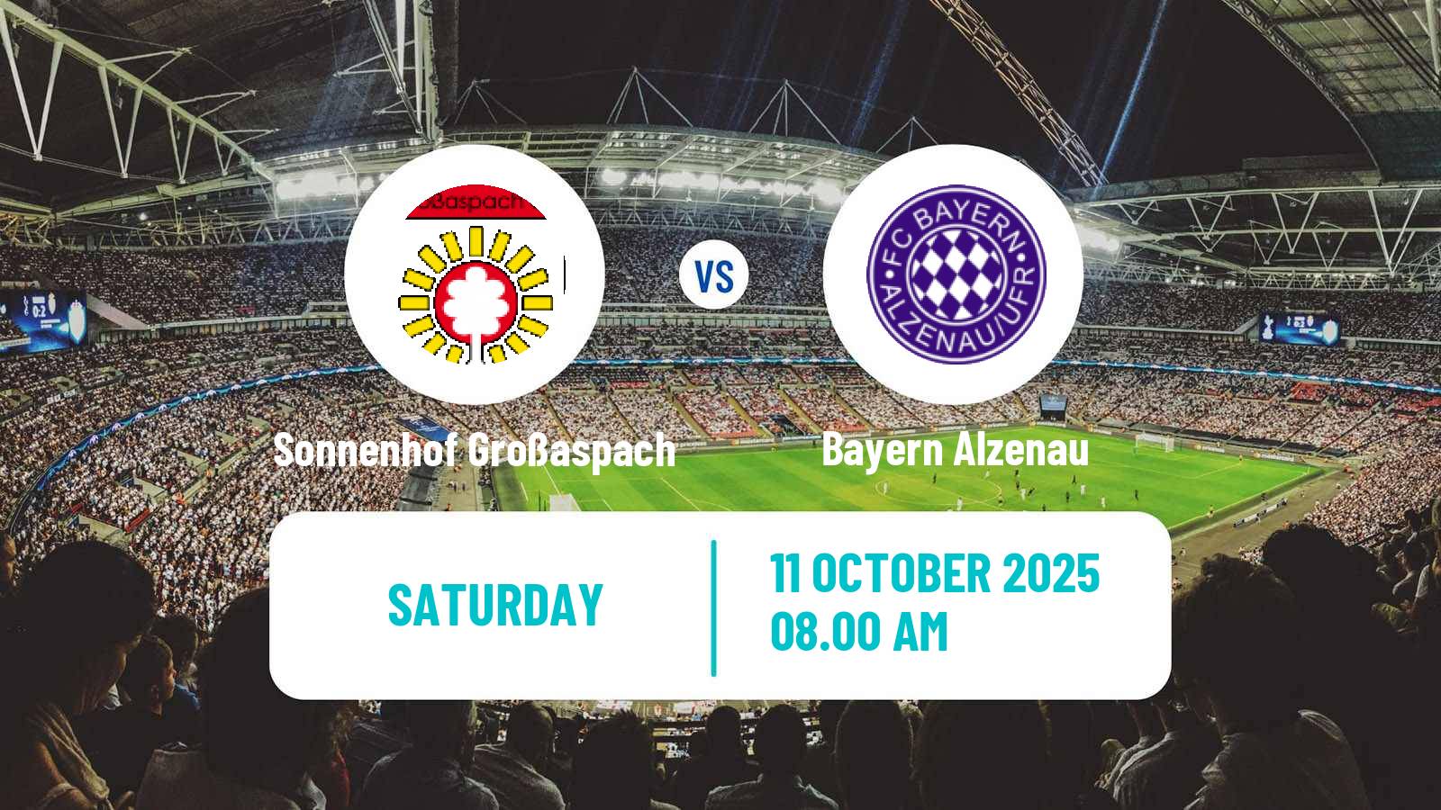 Soccer German Regionalliga Sudwest Sonnenhof Großaspach - Bayern Alzenau