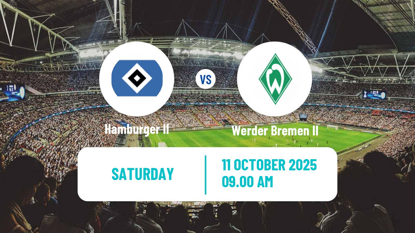 Soccer German Regionalliga North Hamburger II - Werder Bremen II