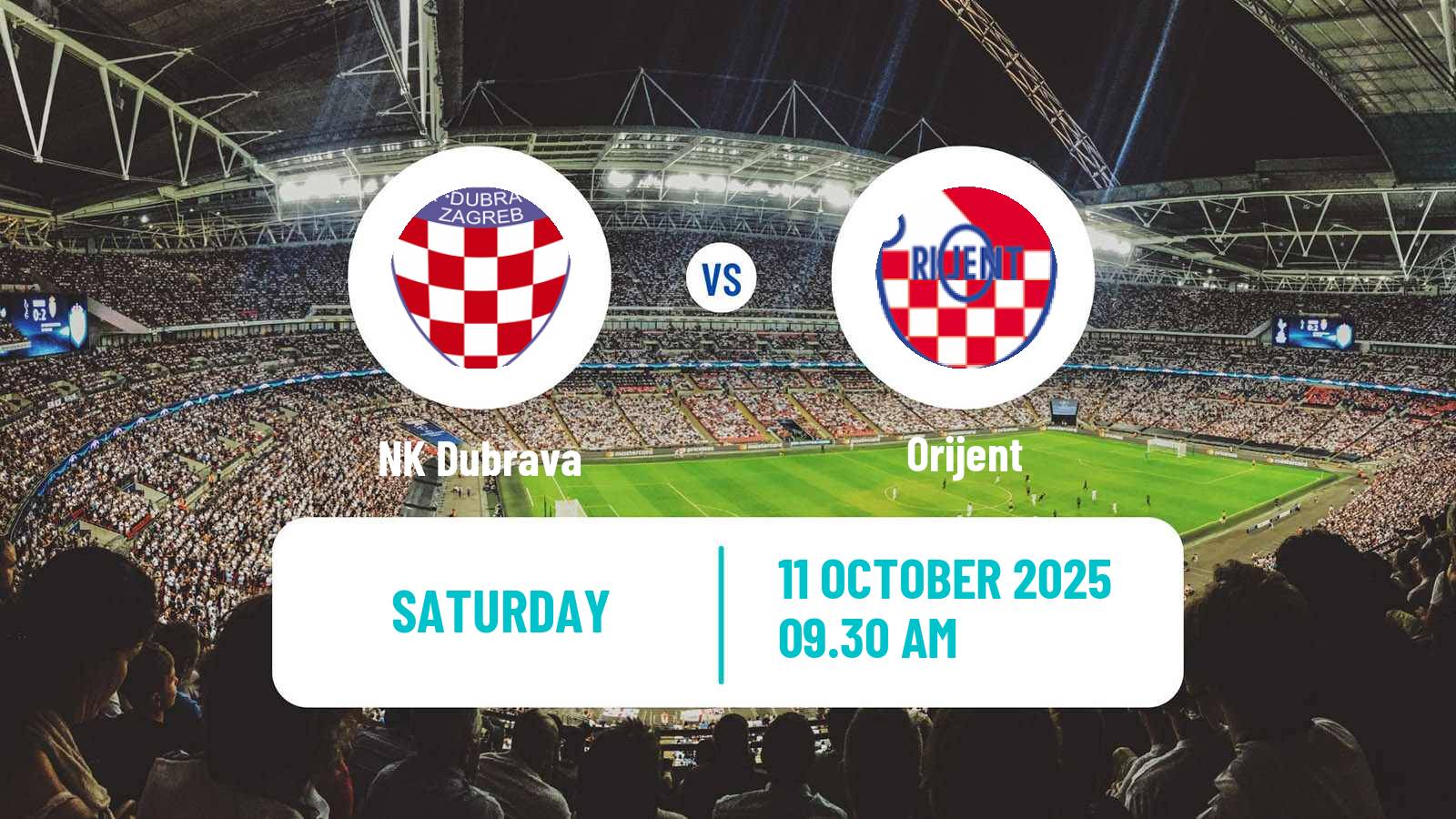 Soccer Croatian Prva NL Dubrava - Orijent