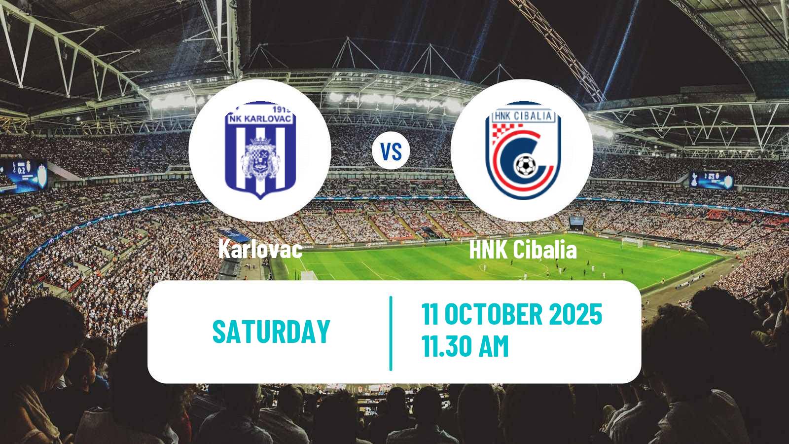 Soccer Croatian Prva NL Karlovac - Cibalia