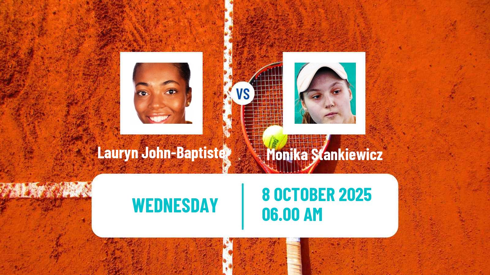 Tennis ITF W15 Monastir 34 Women Lauryn John-Baptiste - Monika Stankiewicz