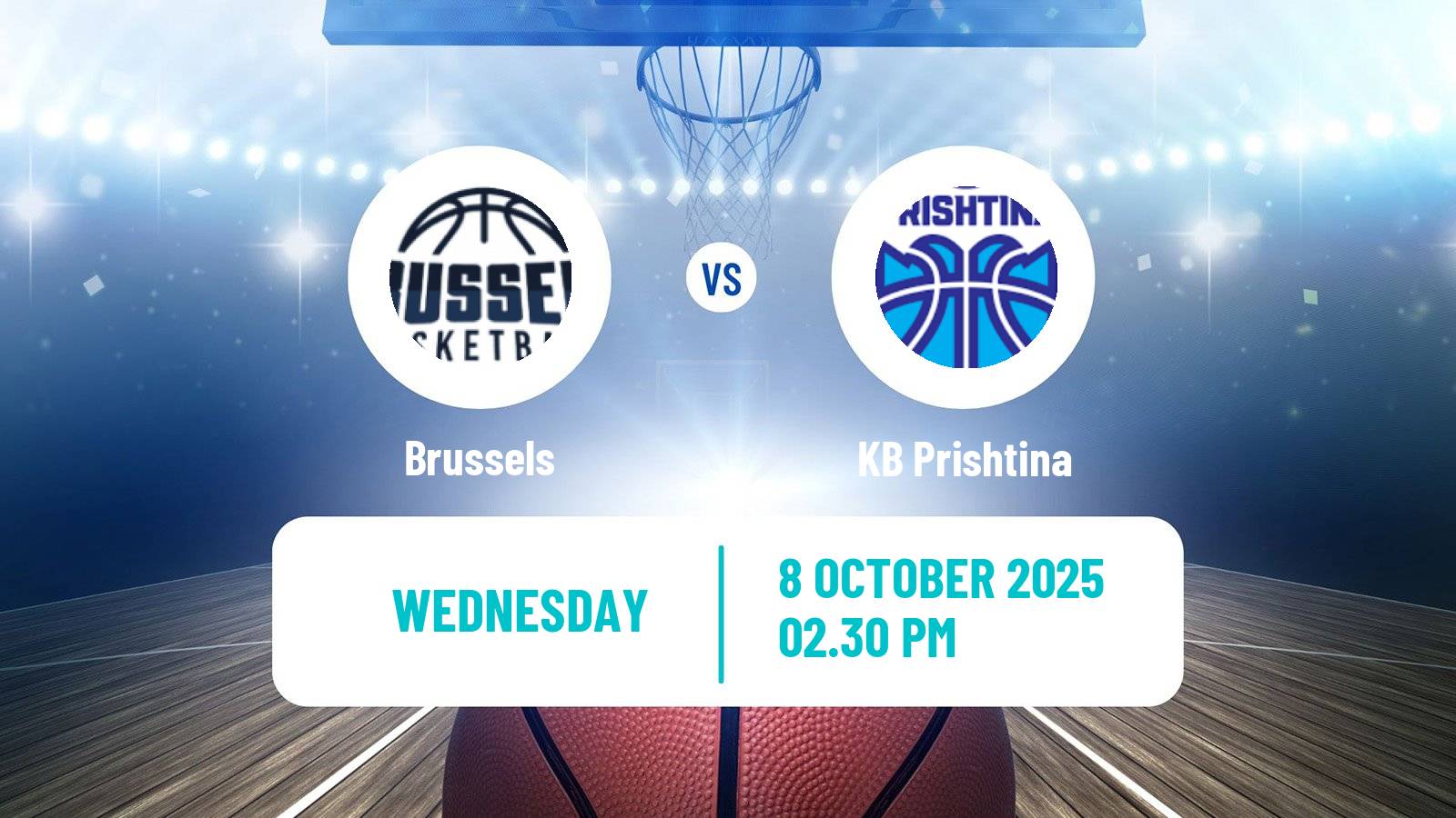 Basketball ENBL Brussels - Prishtina