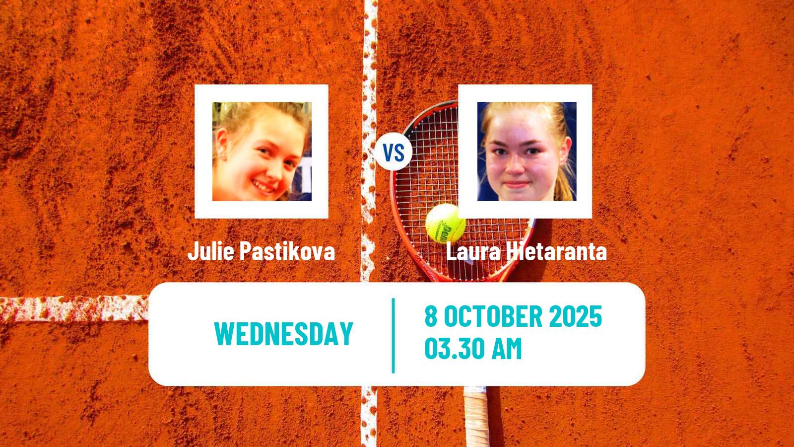 Tennis ITF W35 Santa Margherita Di Pula 10 Women Julie Pastikova - Laura Hietaranta