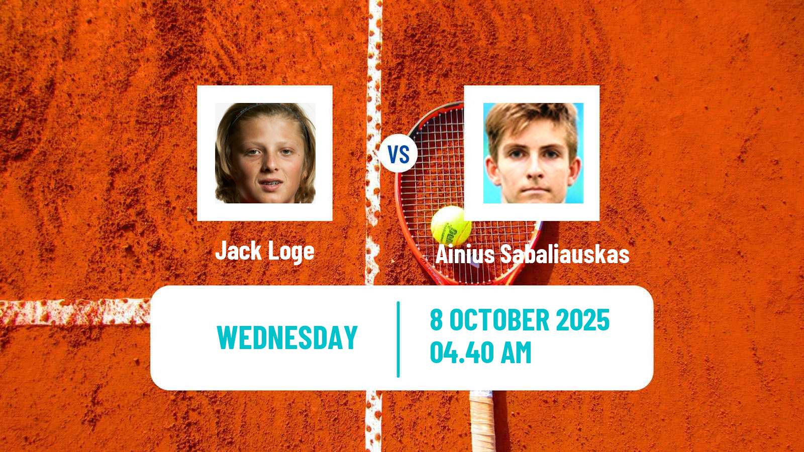 Tennis ITF M25 Monastir 7 Men Jack Loge - Ainius Sabaliauskas