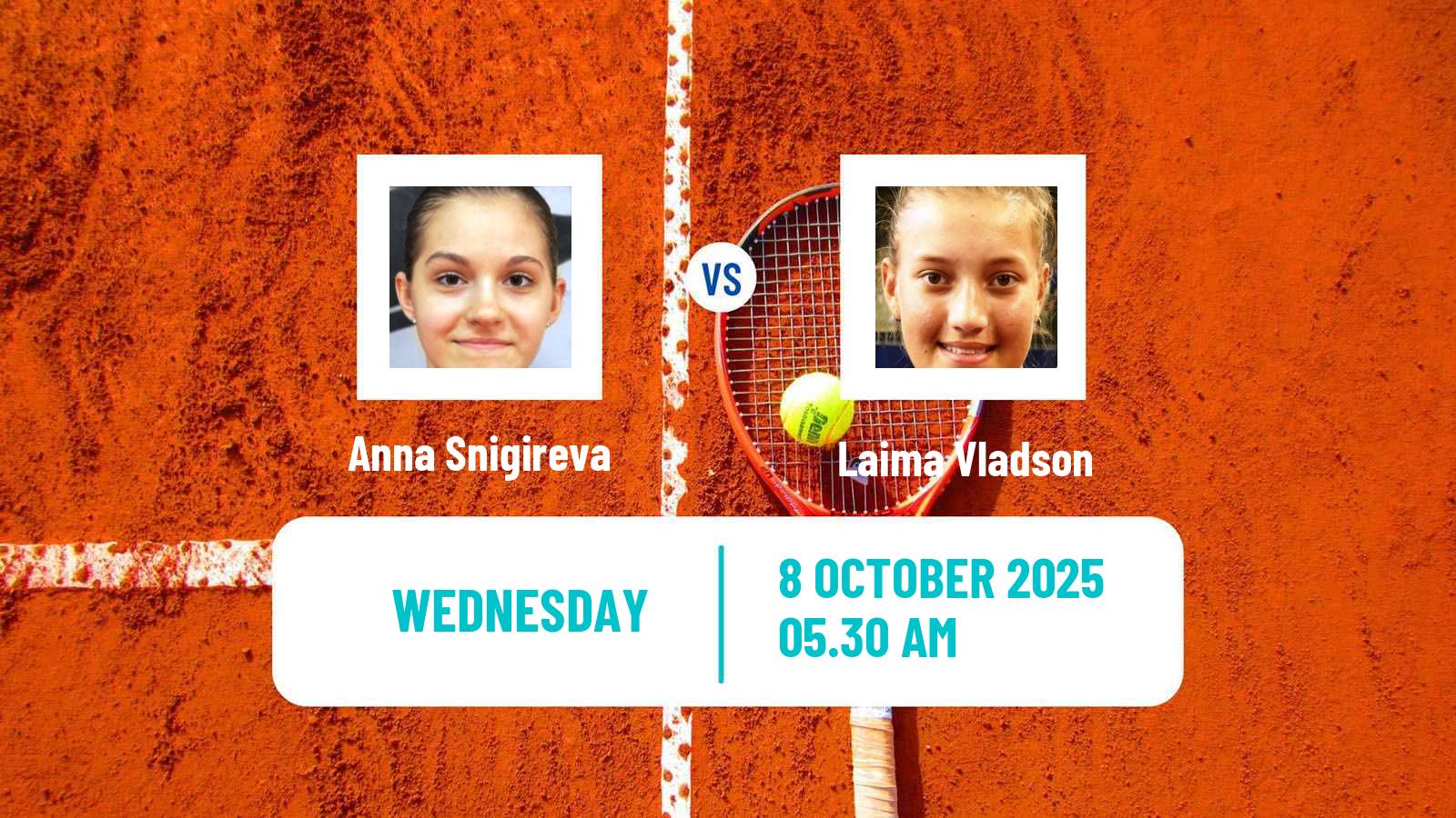 Tennis ITF W15 Sharm Elsheikh 14 Women Anna Snigireva - Laima Vladson