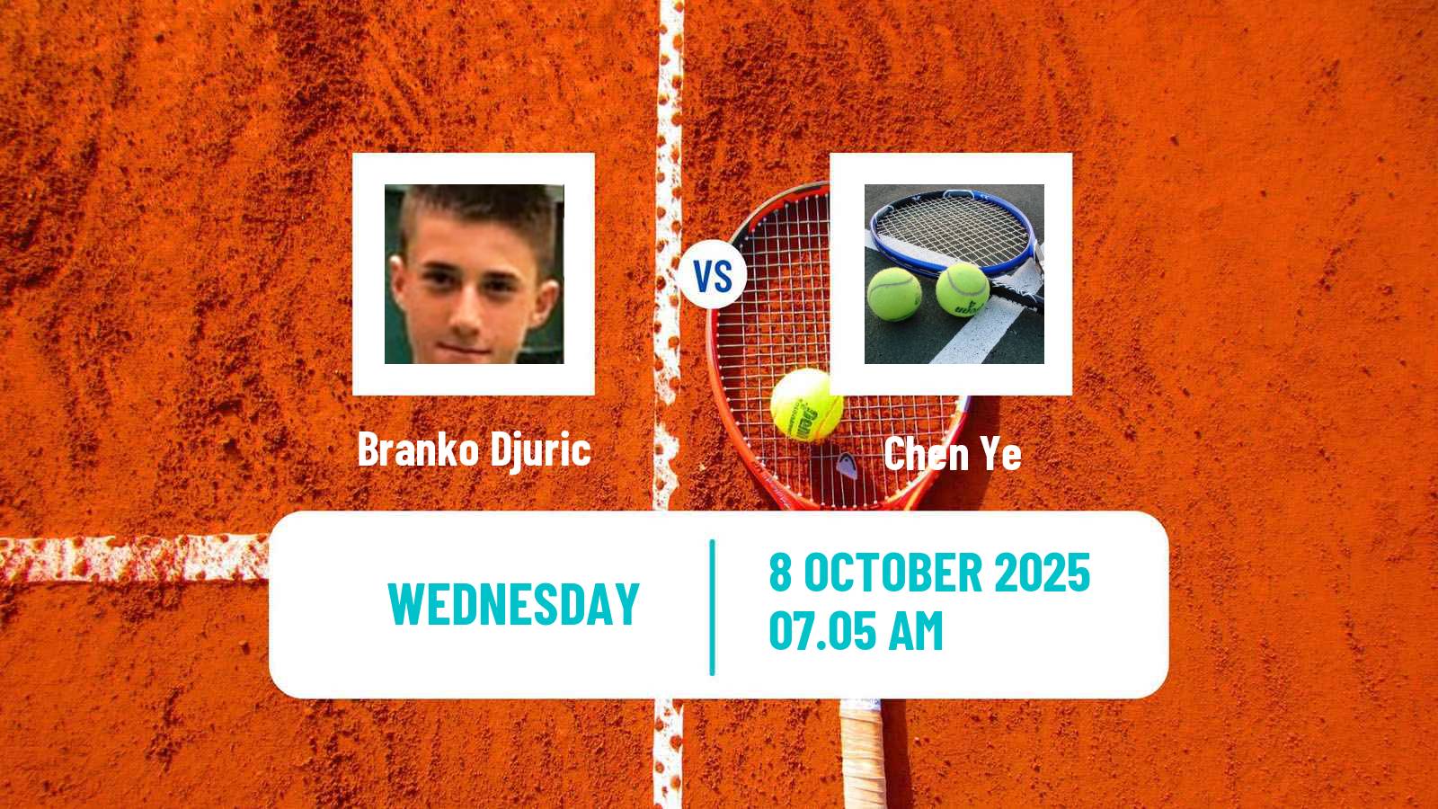 Tennis ITF M25 Monastir 7 Men Branko Djuric - Chen Ye