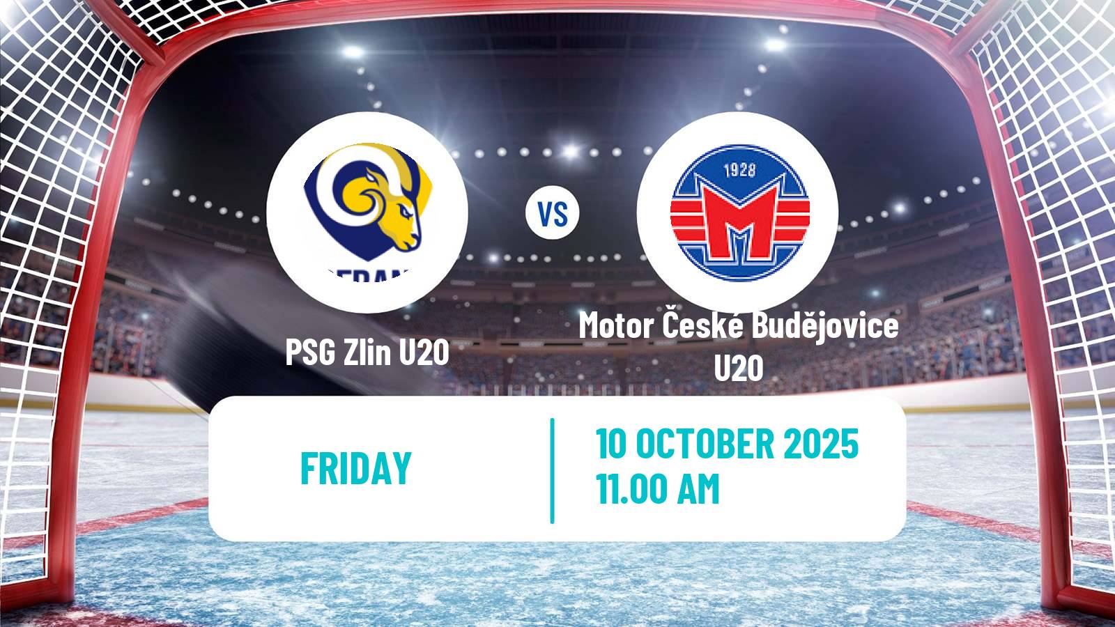 Hockey Czech ELJ Zlin U20 - Motor České Budějovice U20