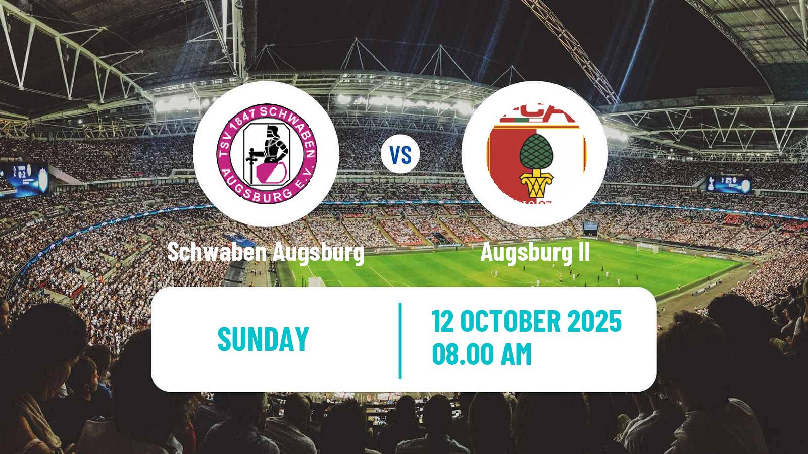 Soccer German Regionalliga Bayern Schwaben Augsburg - Augsburg II