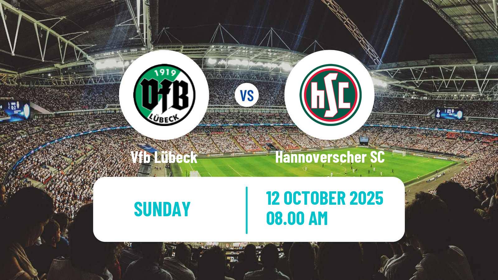 Soccer German Regionalliga North Lübeck - Hannoverscher SC