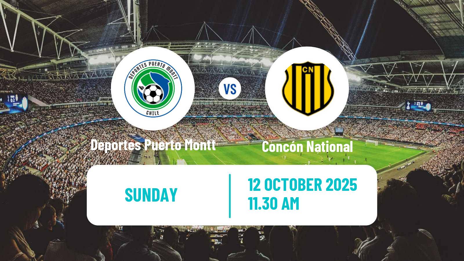 Soccer Chilean Segunda Division Deportes Puerto Montt - Concón National