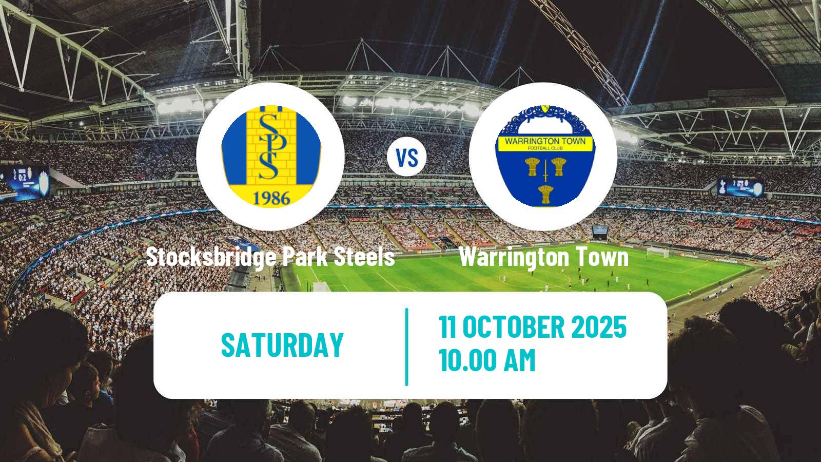 Soccer English NPL Premier Division Stocksbridge Park Steels - Warrington Town