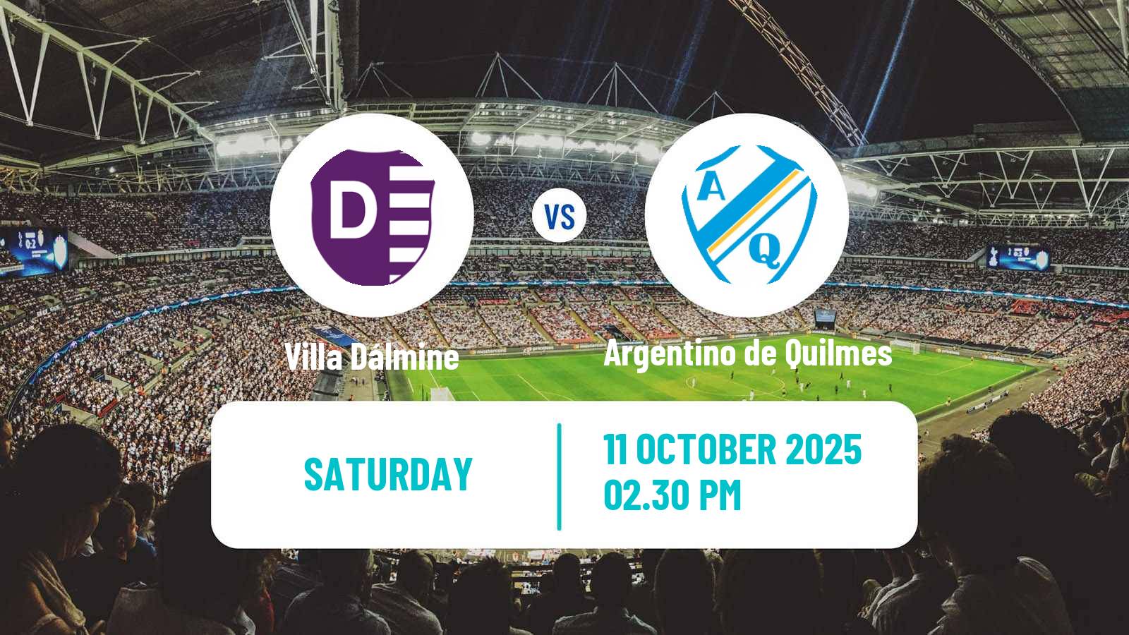 Soccer Argentinian Primera B Villa Dálmine - Argentino de Quilmes