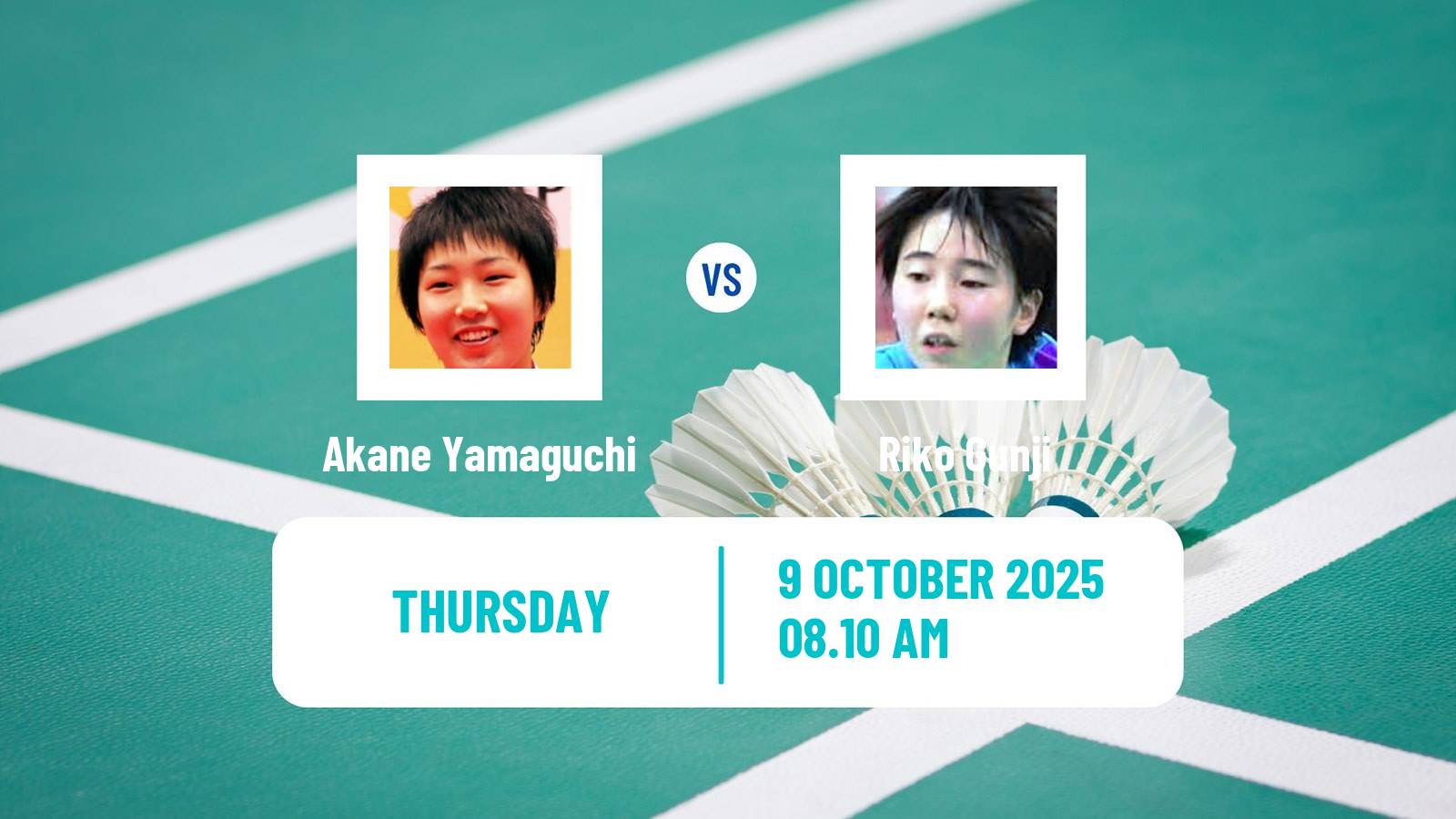 Badminton BWF World Tour Arctic Open Women Akane Yamaguchi - Riko Gunji