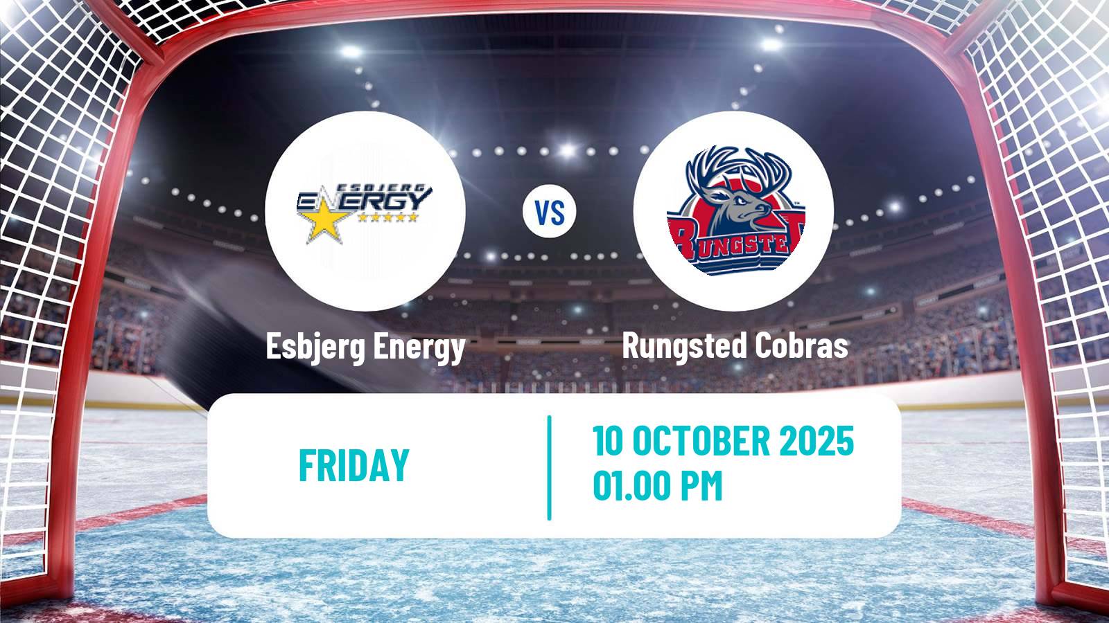 Hockey Danish Ishockey Ligaen Esbjerg Energy - Rungsted Cobras